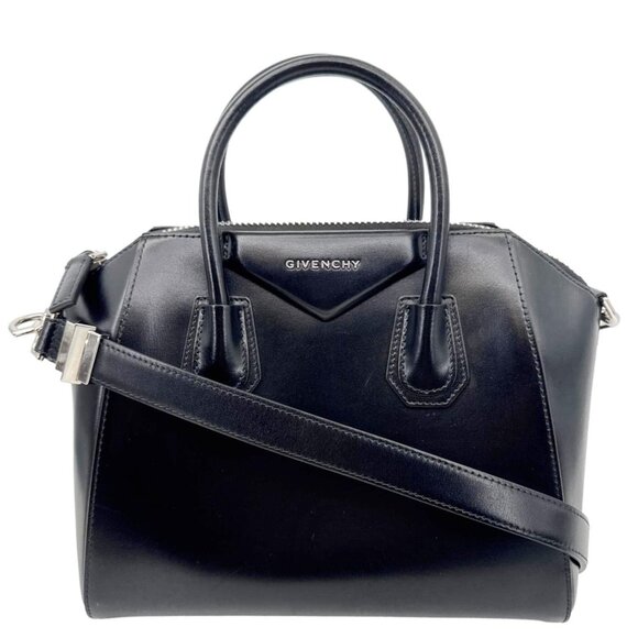 Givenchy  Antigona Leather Satchel Shoulder Bag Black - Picture 1 of 13